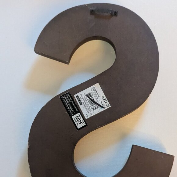 NWT Big Letter 'S' Rustic Alphabet Sign Autumn Shabby Chic Michael's Home Decor - Picture 6 of 7